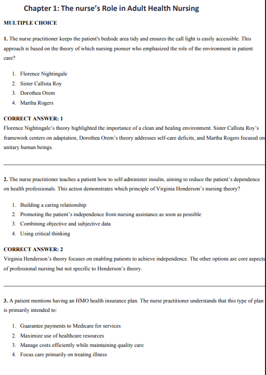 Test bank for Medical-Surgical Nursing: Focus on Clinical Judgment 3rd Edition by Linda Honan - Image 2