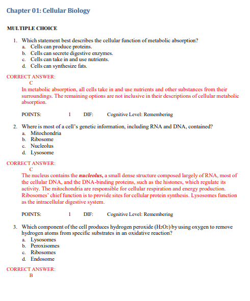 Test Bank for McCance & Huether’s Pathophysiology: The Biologic Basis for Disease in Adults and Children, 9th Edition, By Julia Rogers - Image 2