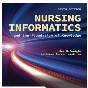 Complete Test Bank for Nursing Informatics and the Foundation of Knowledge, 6th Edition – McGonigle & Mastrian