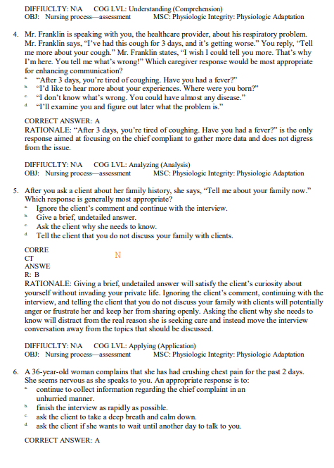 Test Bank for Seidel's Guide to Physical Examination 10th Edition by Ball, Dains, Flynn, Solomon, and Stewart - Image 2