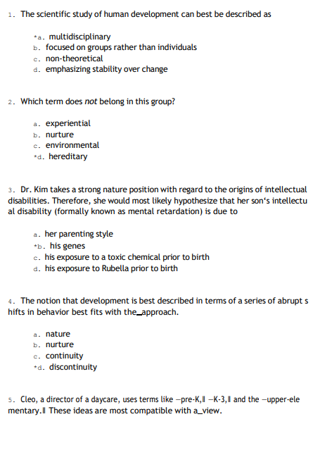 Test Bank for Human Development: A Life-Span View 8th Edition by Kail & Cavanaugh | Life-Span Psychology Exam Prep - Image 3