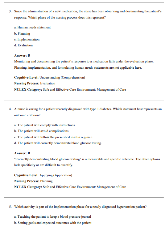 TEST BANK for Pharmacology and the Nursing Process 10th Edition by Lilley - Image 3